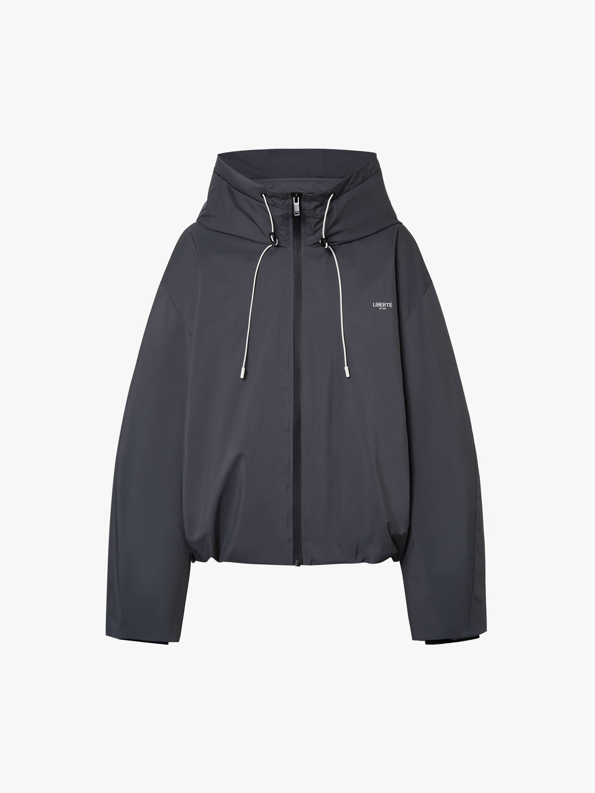 Drawstring Hooded Down Jacket