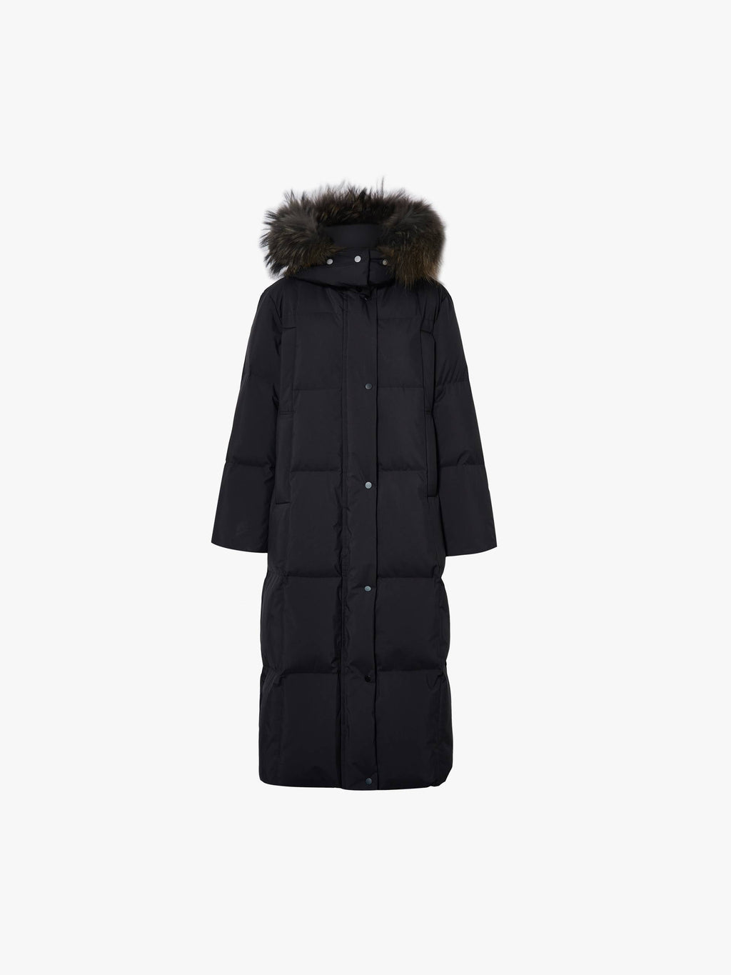 Fur Collar Long Down Jacket
