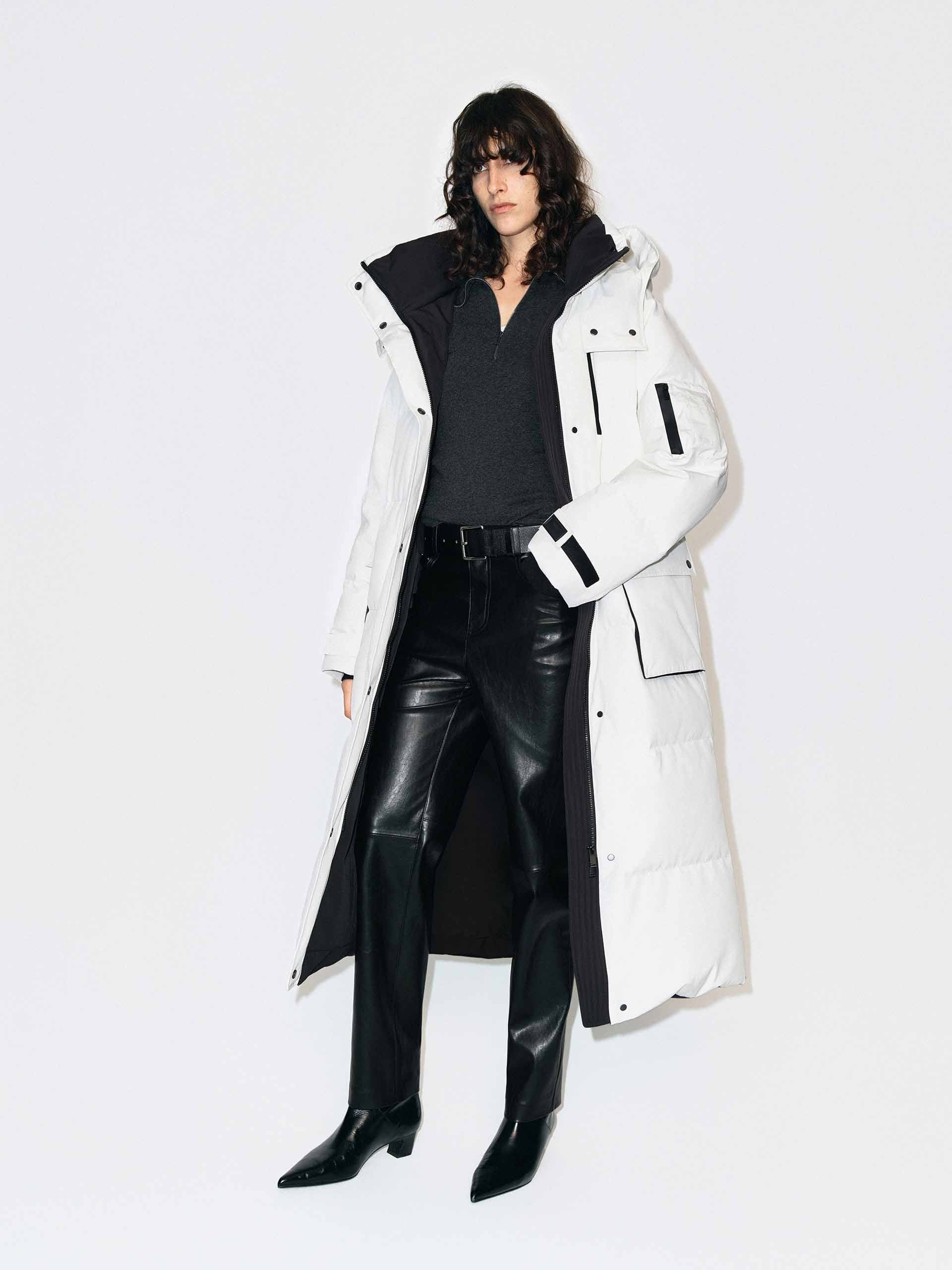 Hooded Quilted Down Coat