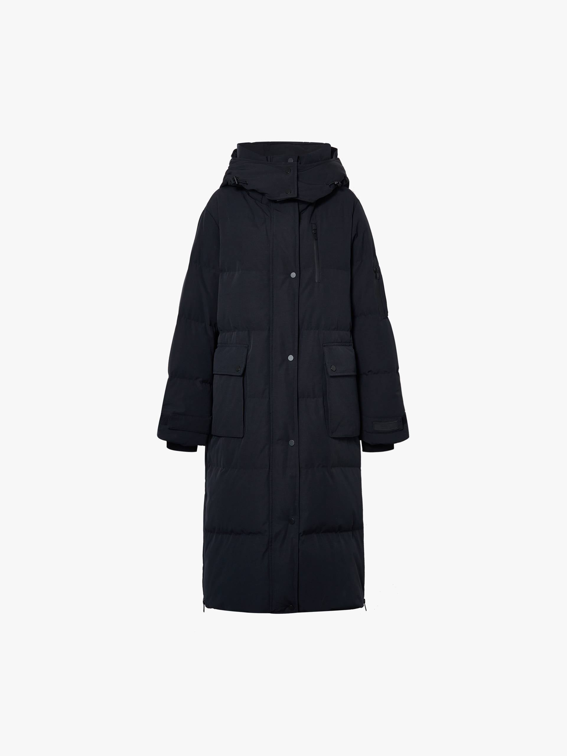 Hooded Quilted Down Coat