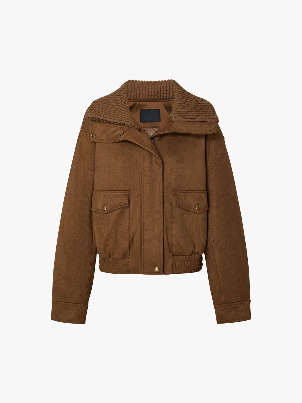 Cropped Zipper Down Jacket
