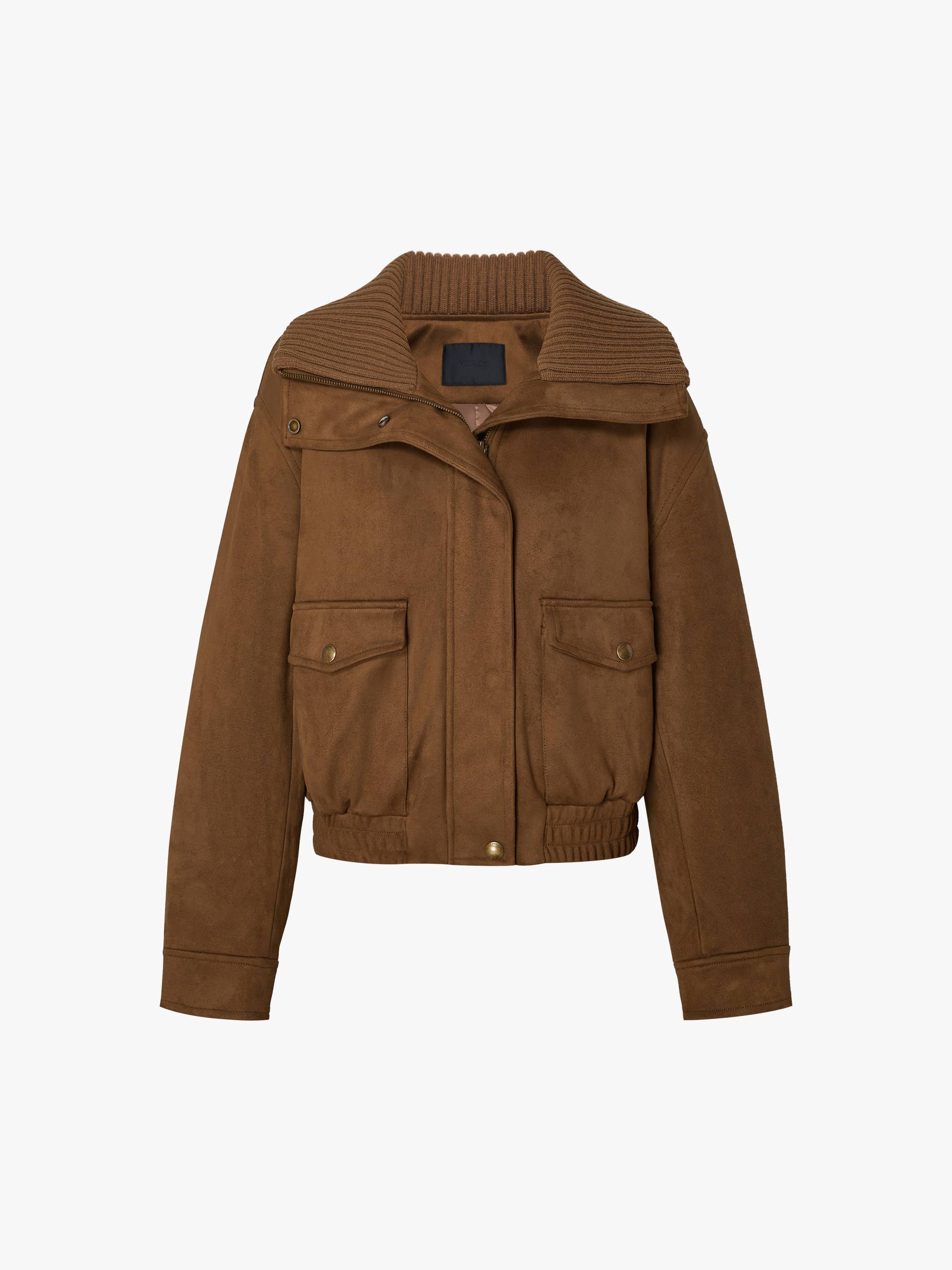 Cropped Zipper Down Jacket