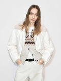 Fur Collar Quilted Down Jacket