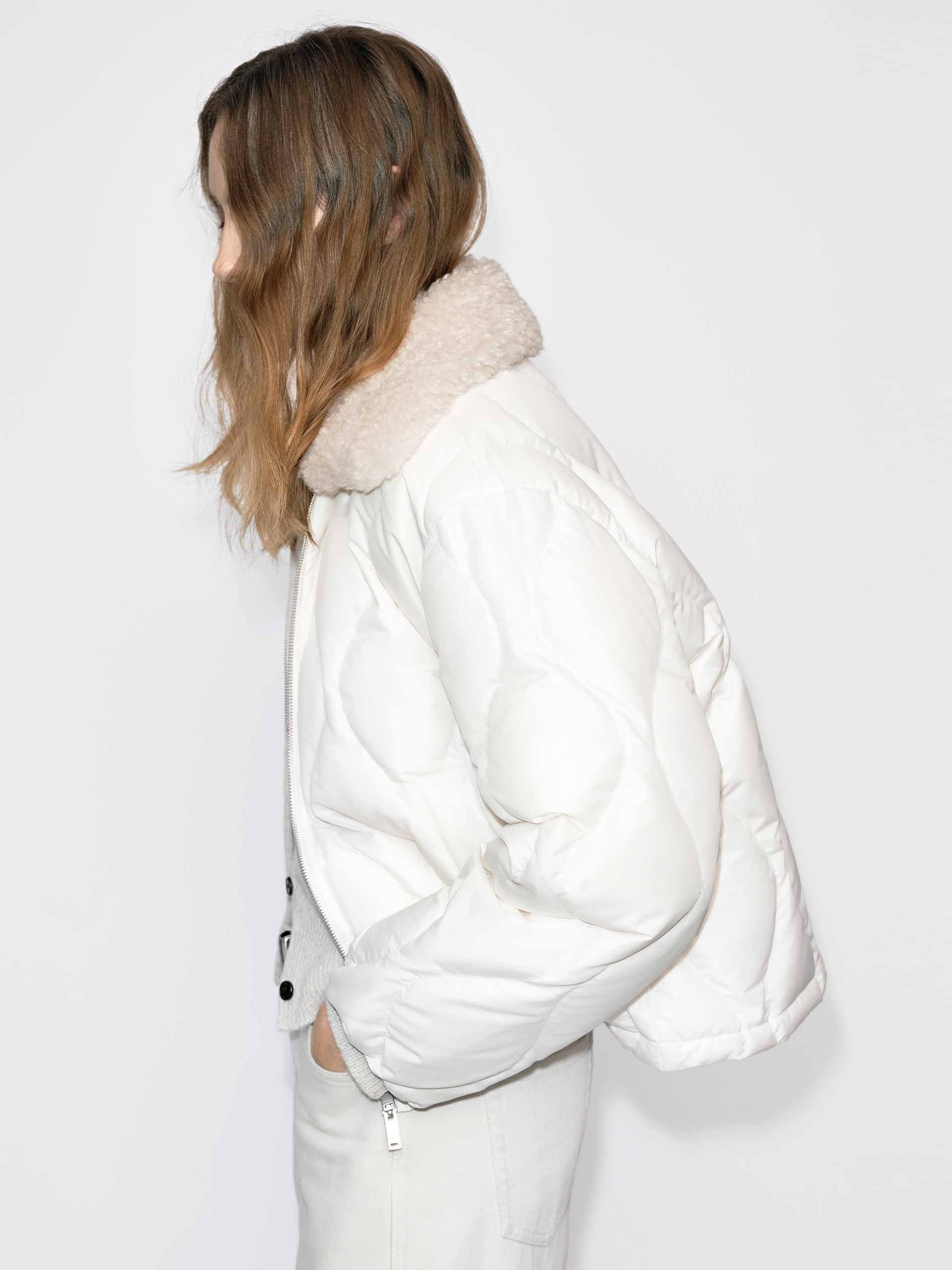 Fur Collar Quilted Down Jacket