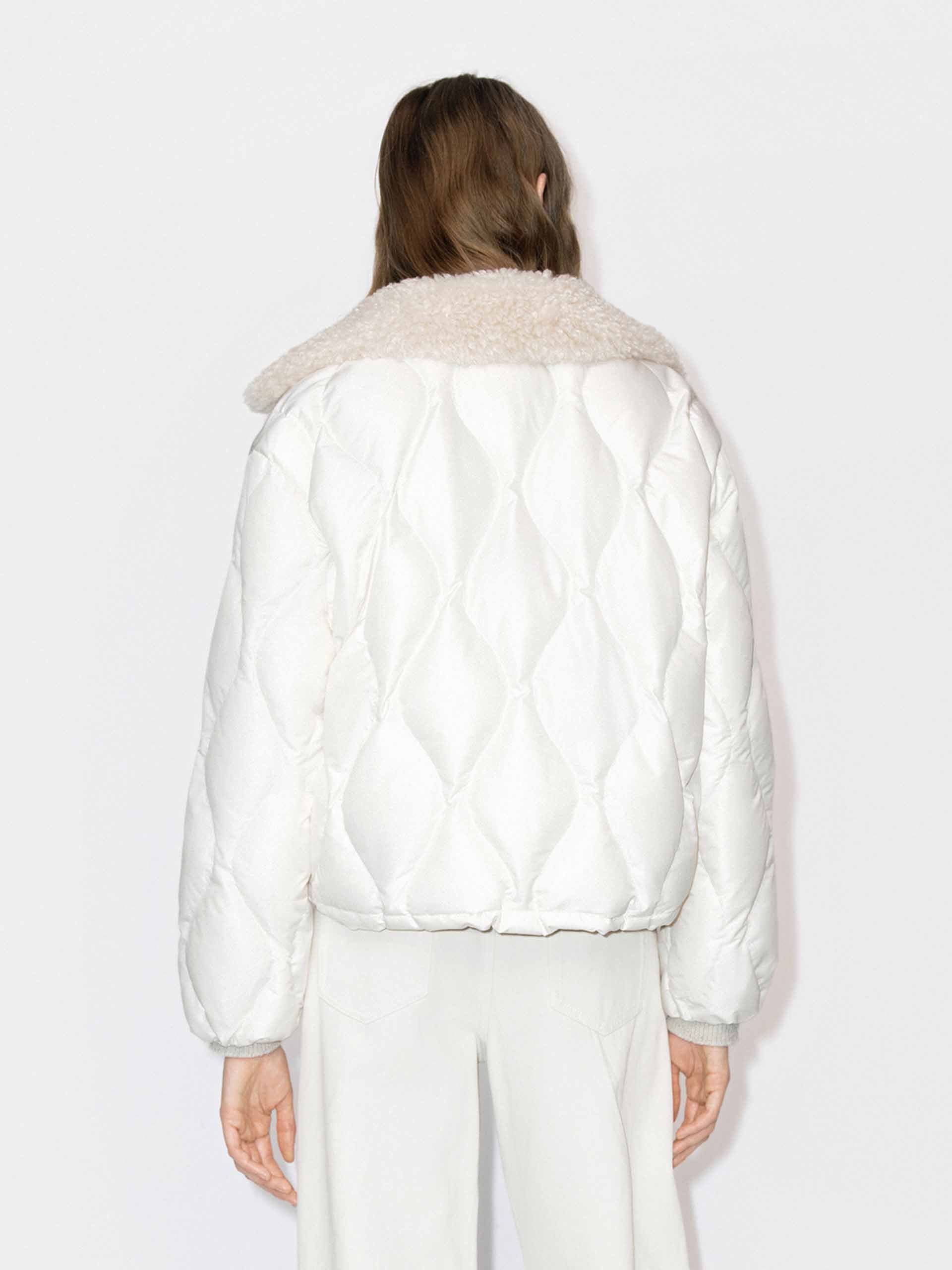 Fur Collar Quilted Down Jacket