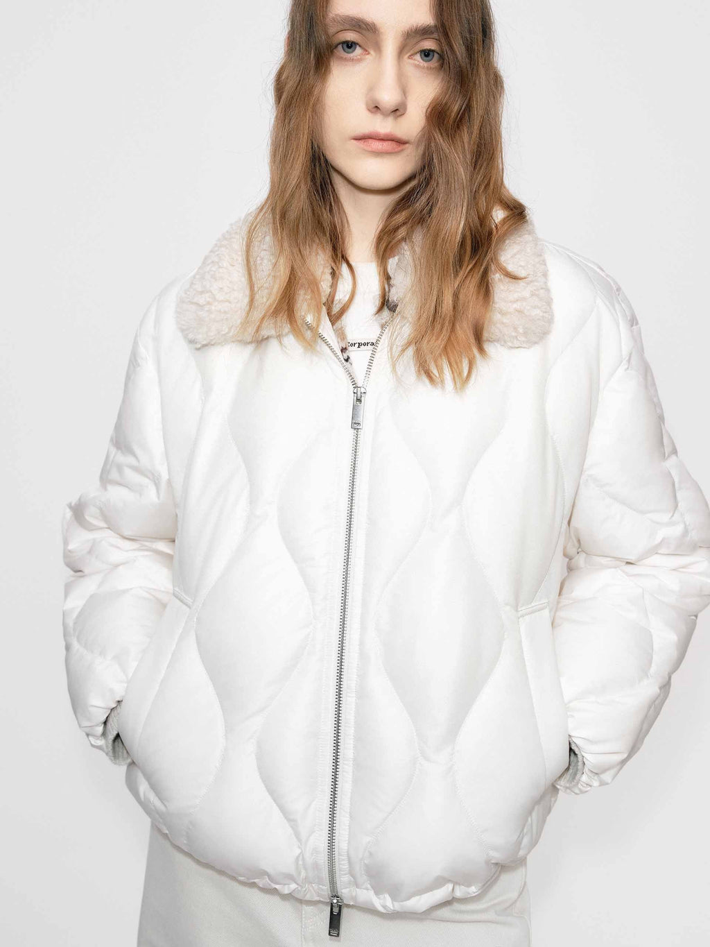 Fur Collar Quilted Down Jacket
