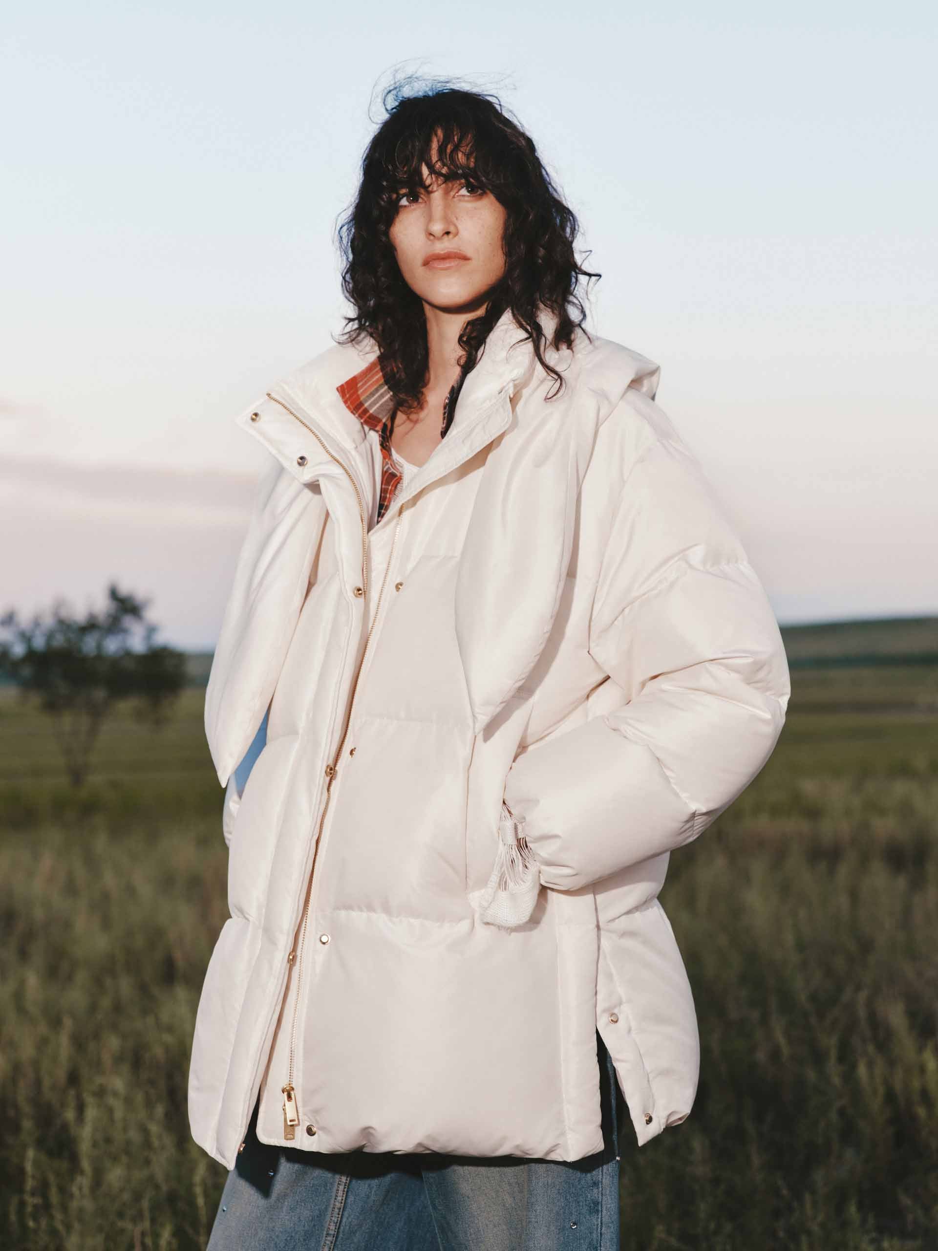 Hooded Quilted Down Jacket