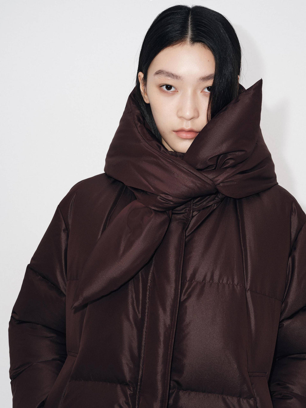 Hooded Quilted Down Jacket