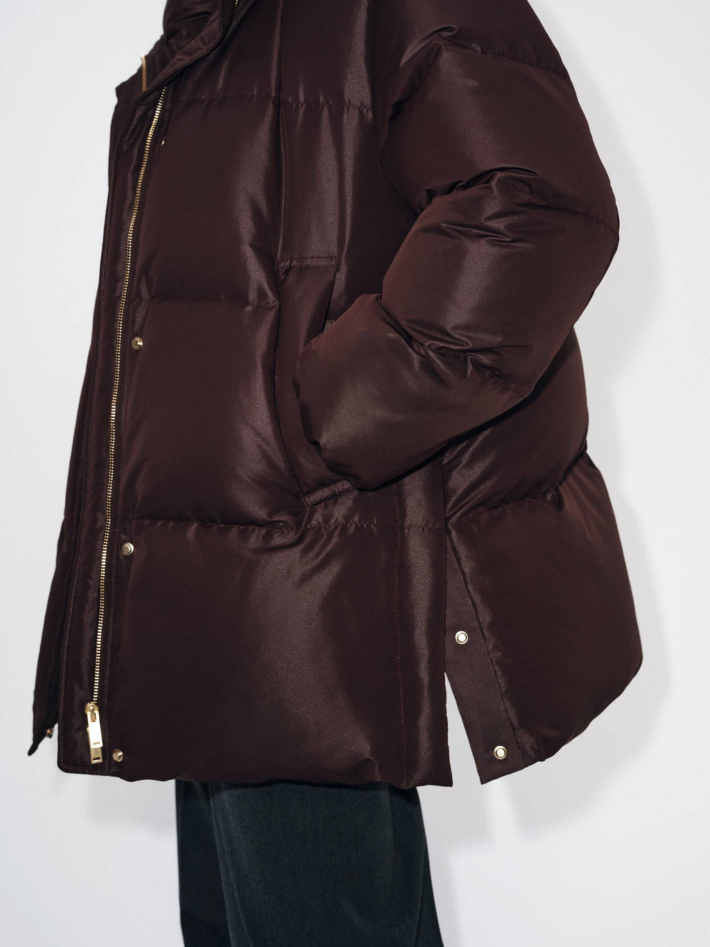 Hooded Quilted Down Jacket