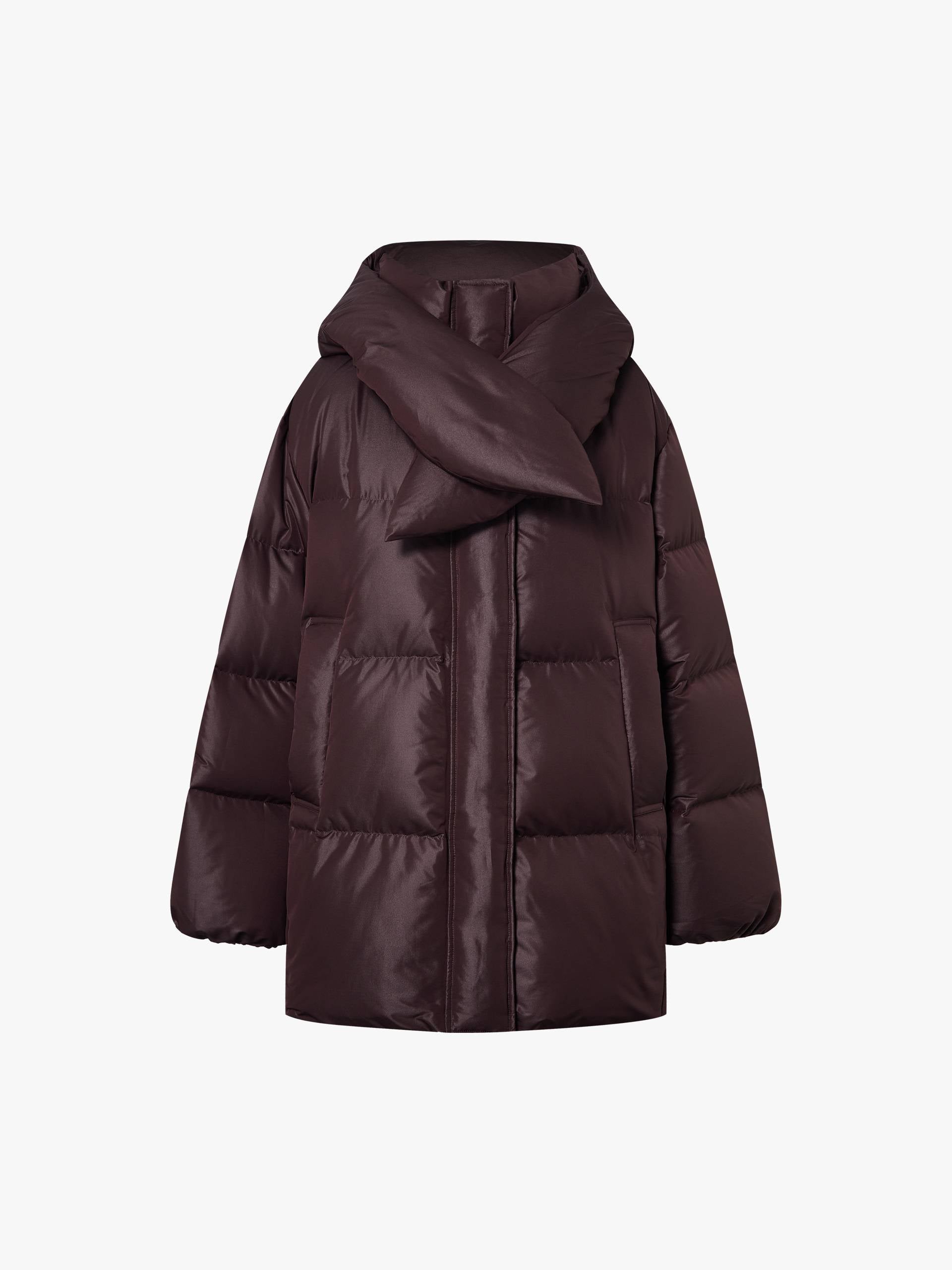 Hooded Quilted Down Jacket