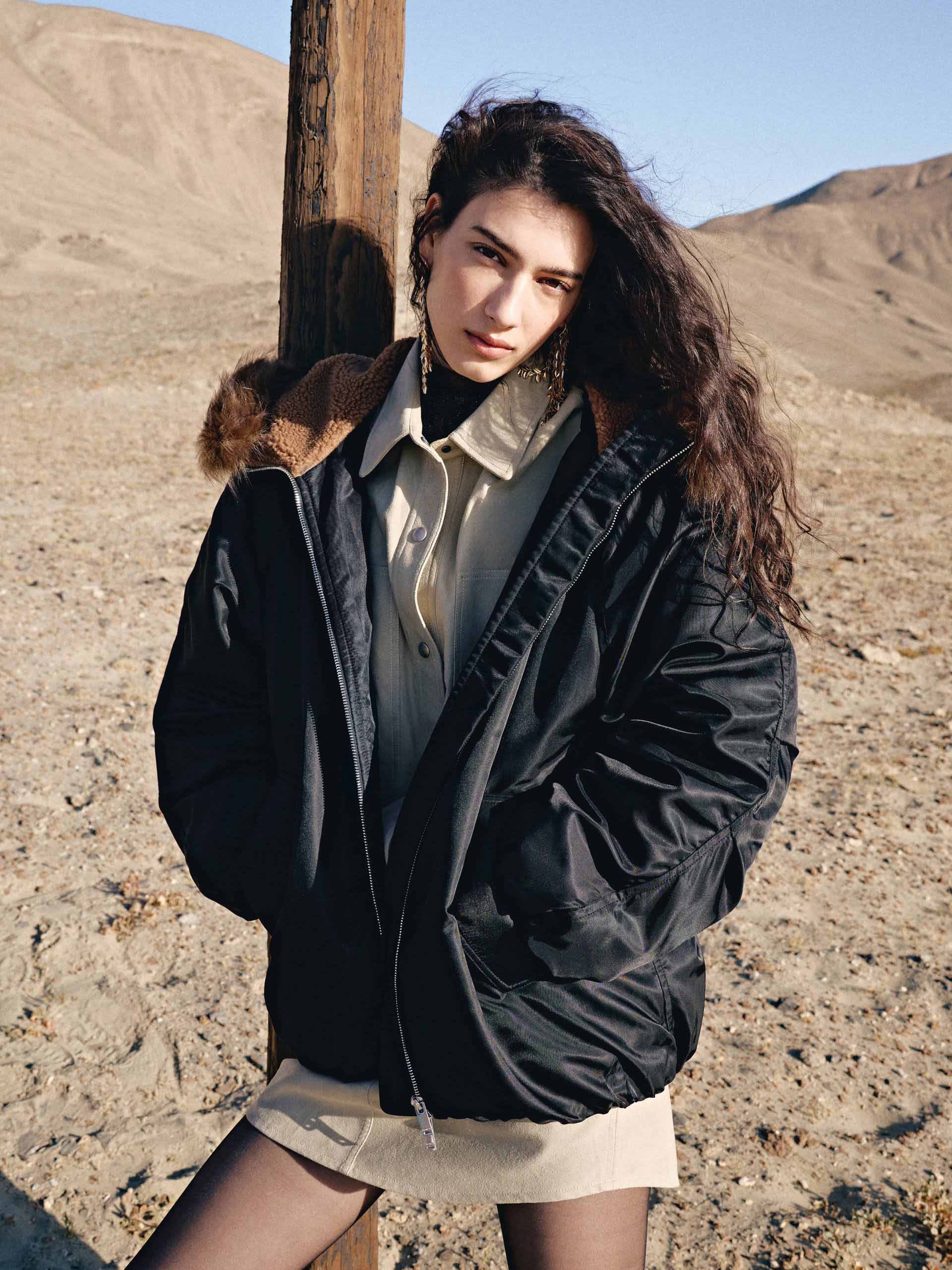 Fur Hooded Down Jacket