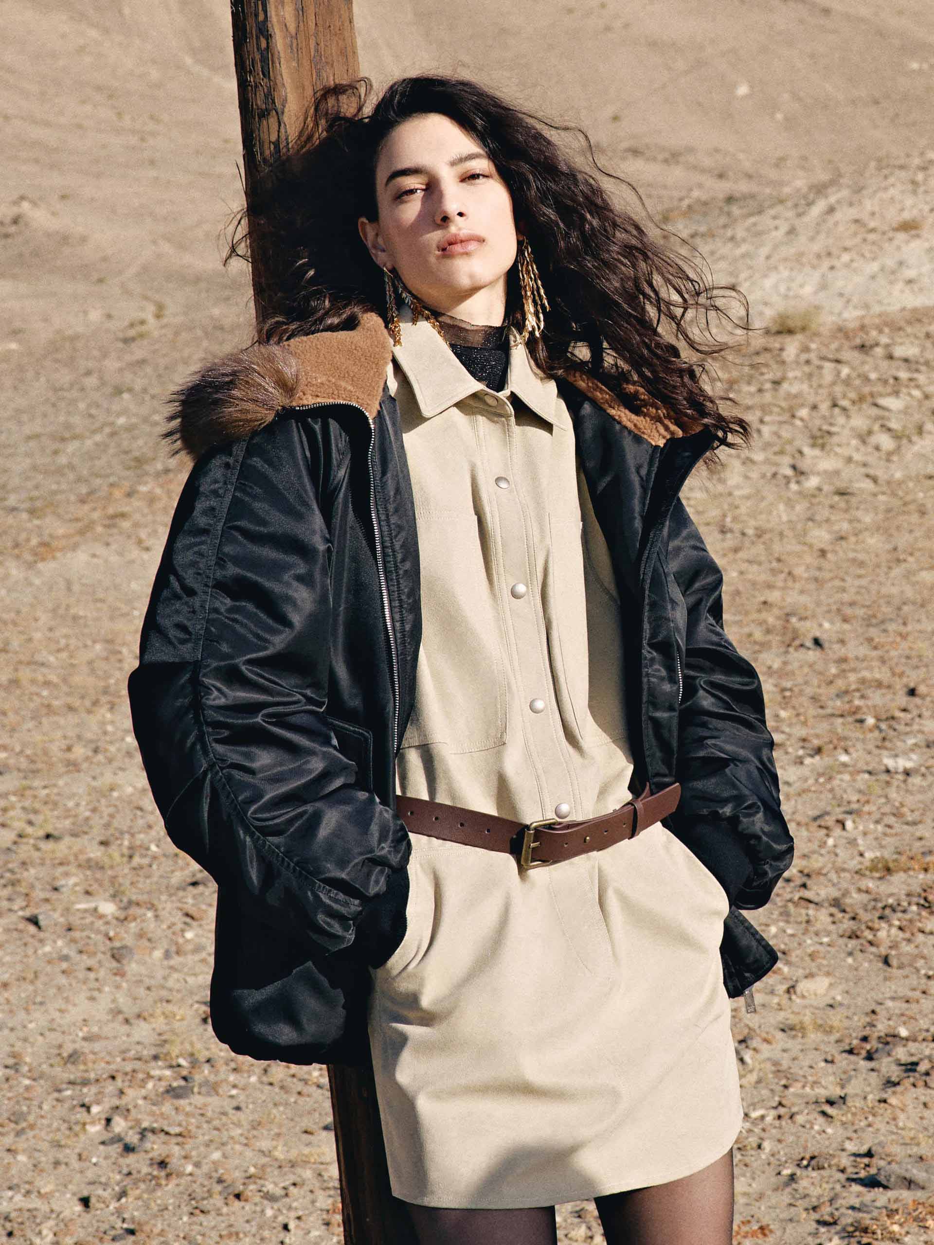 Fur Hooded Down Jacket