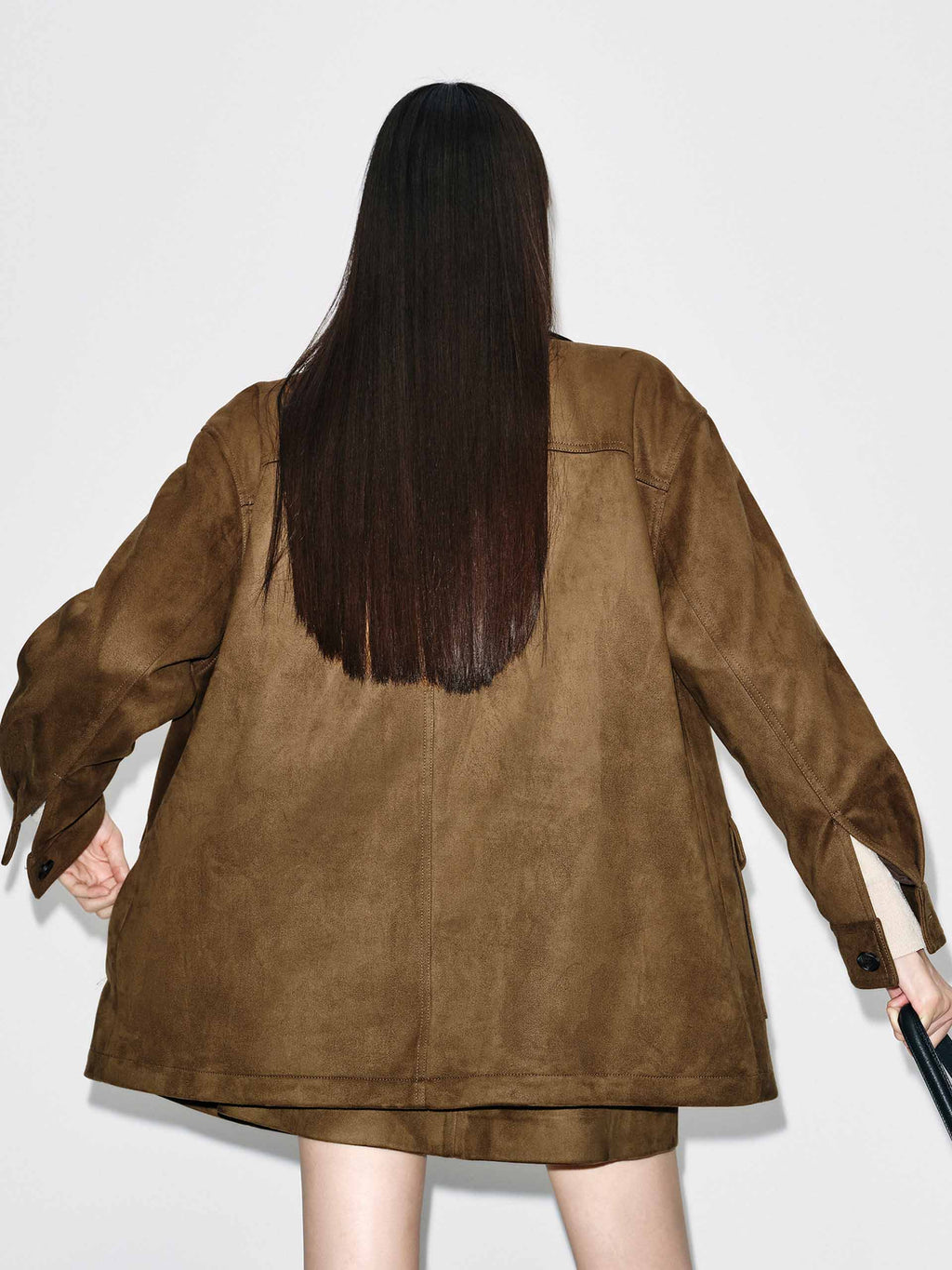 Leather Collar Down Jacket