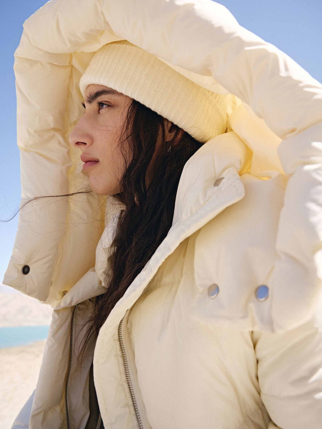 With Belt Longline Down Jacket