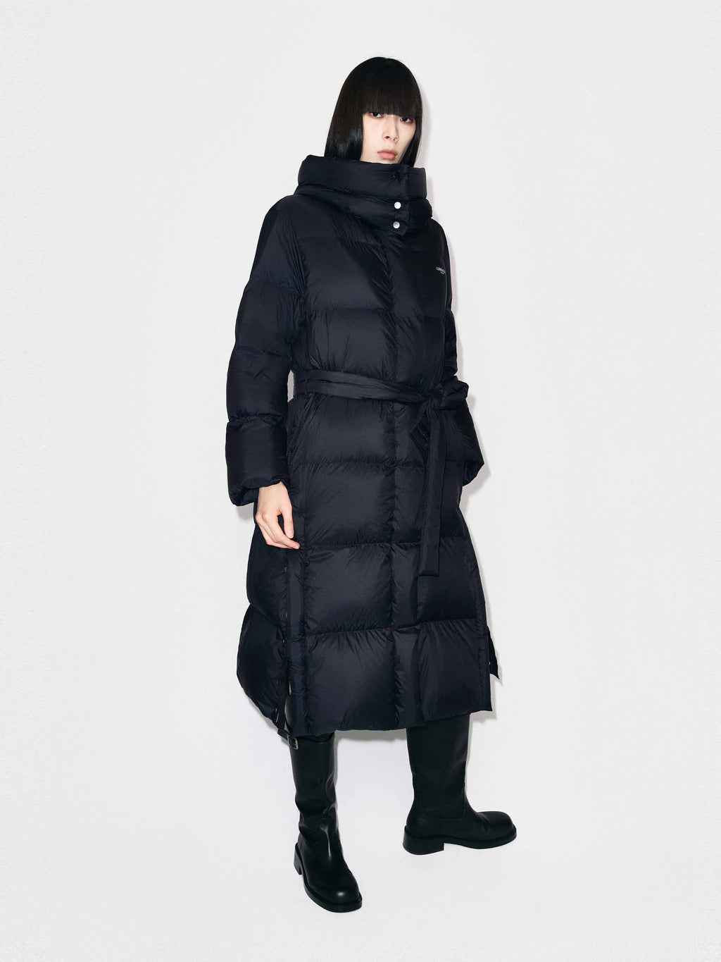 With Belt Longline Down Jacket