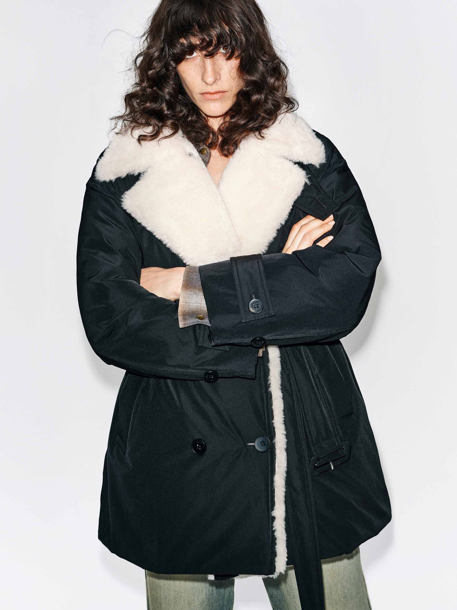 Double Breasted Belted Down Jacket