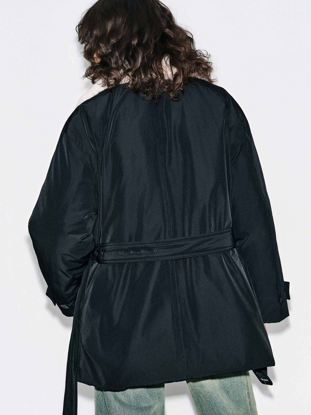 Double Breasted Belted Down Jacket