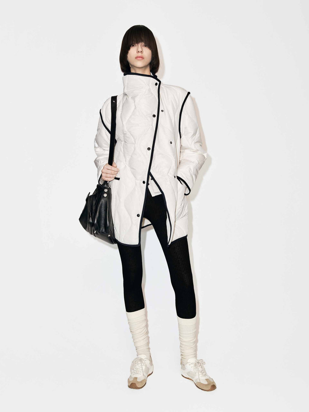 Contrast Trim Down Jacket
