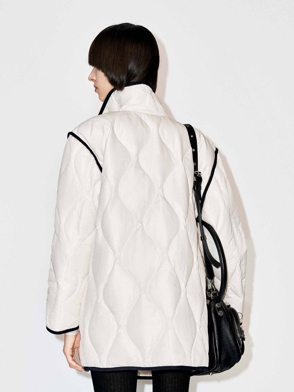 Contrast Trim Down Jacket
