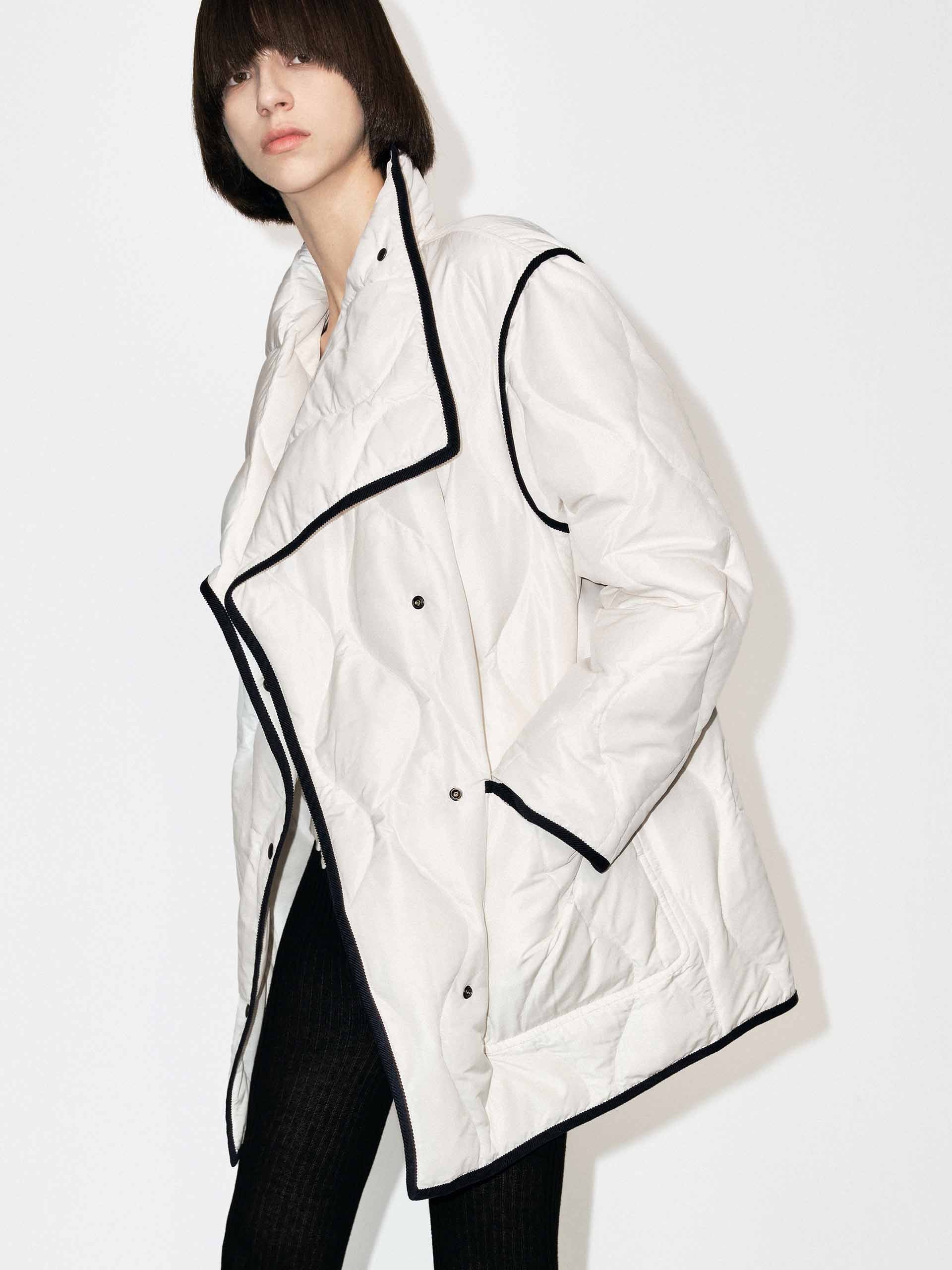 Contrast Trim Down Jacket
