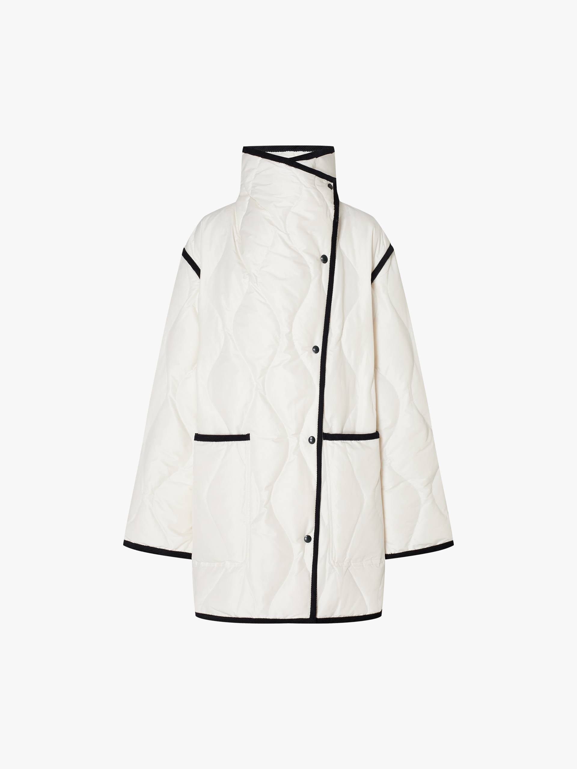 Contrast Trim Down Jacket