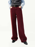 Pure Cotton Burgundy Jeans