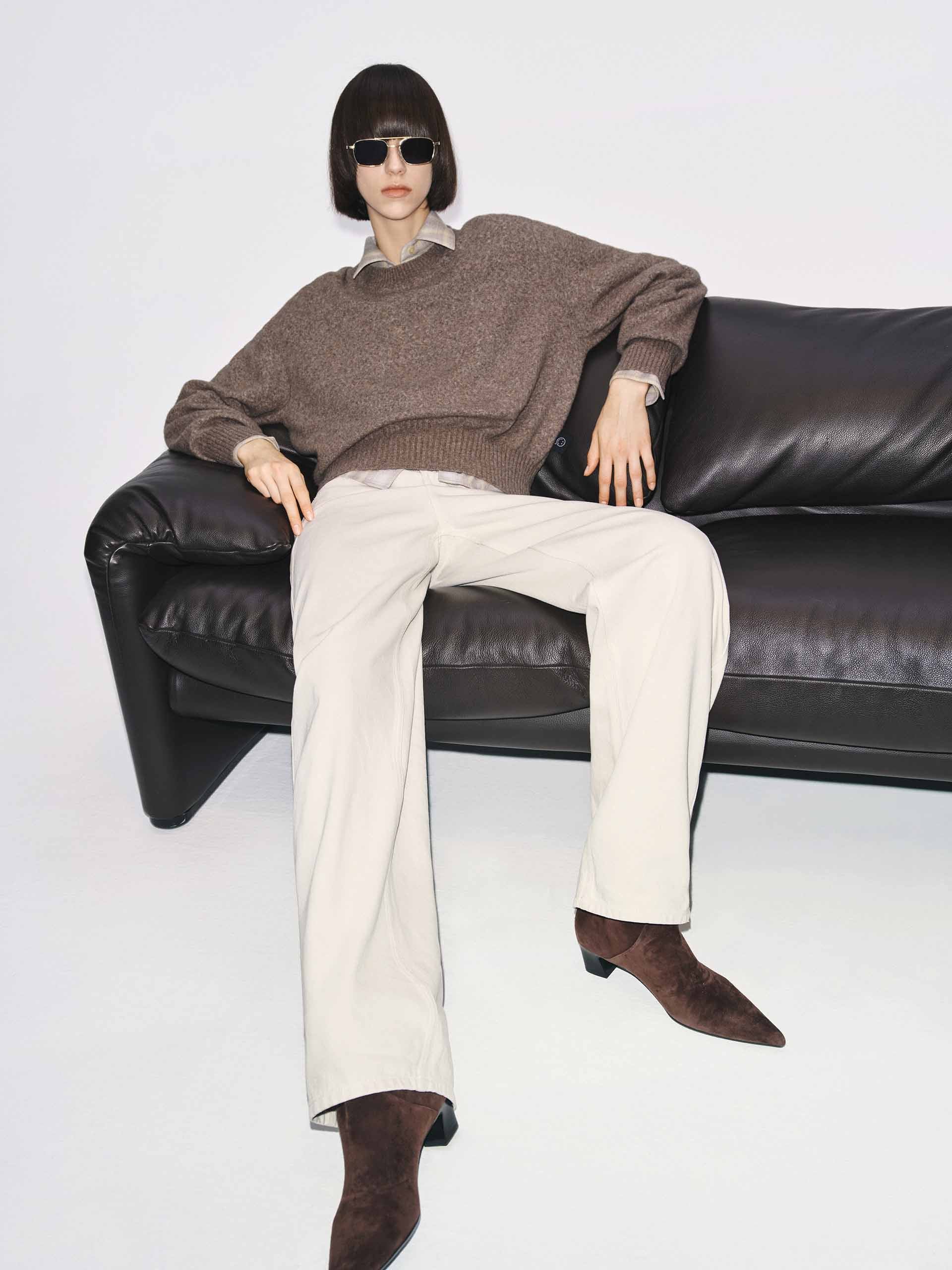 Straight Cut White Jeans