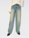Cotton Faded Distressed Jeans