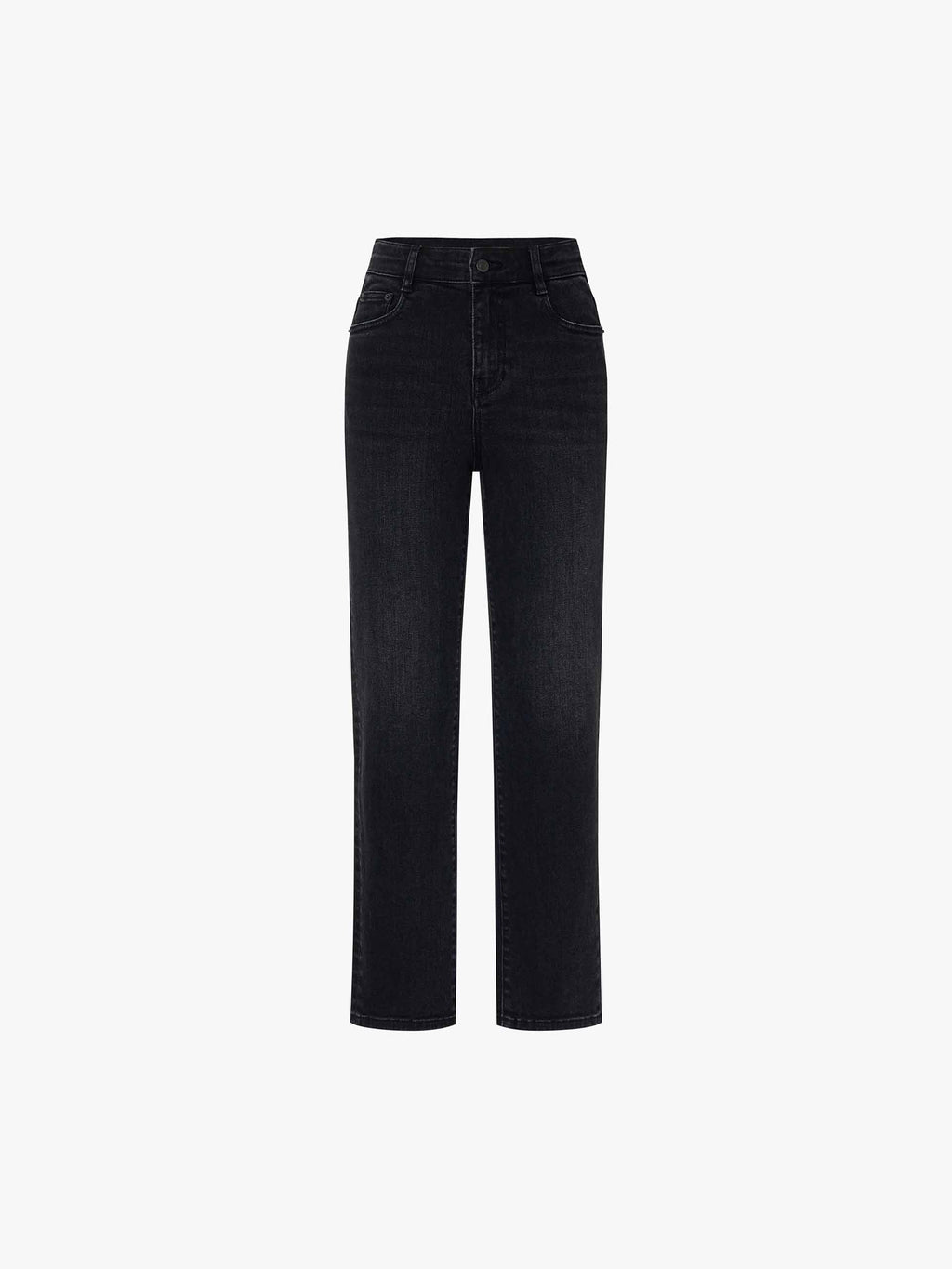 Black Tapered Ankle Jeans