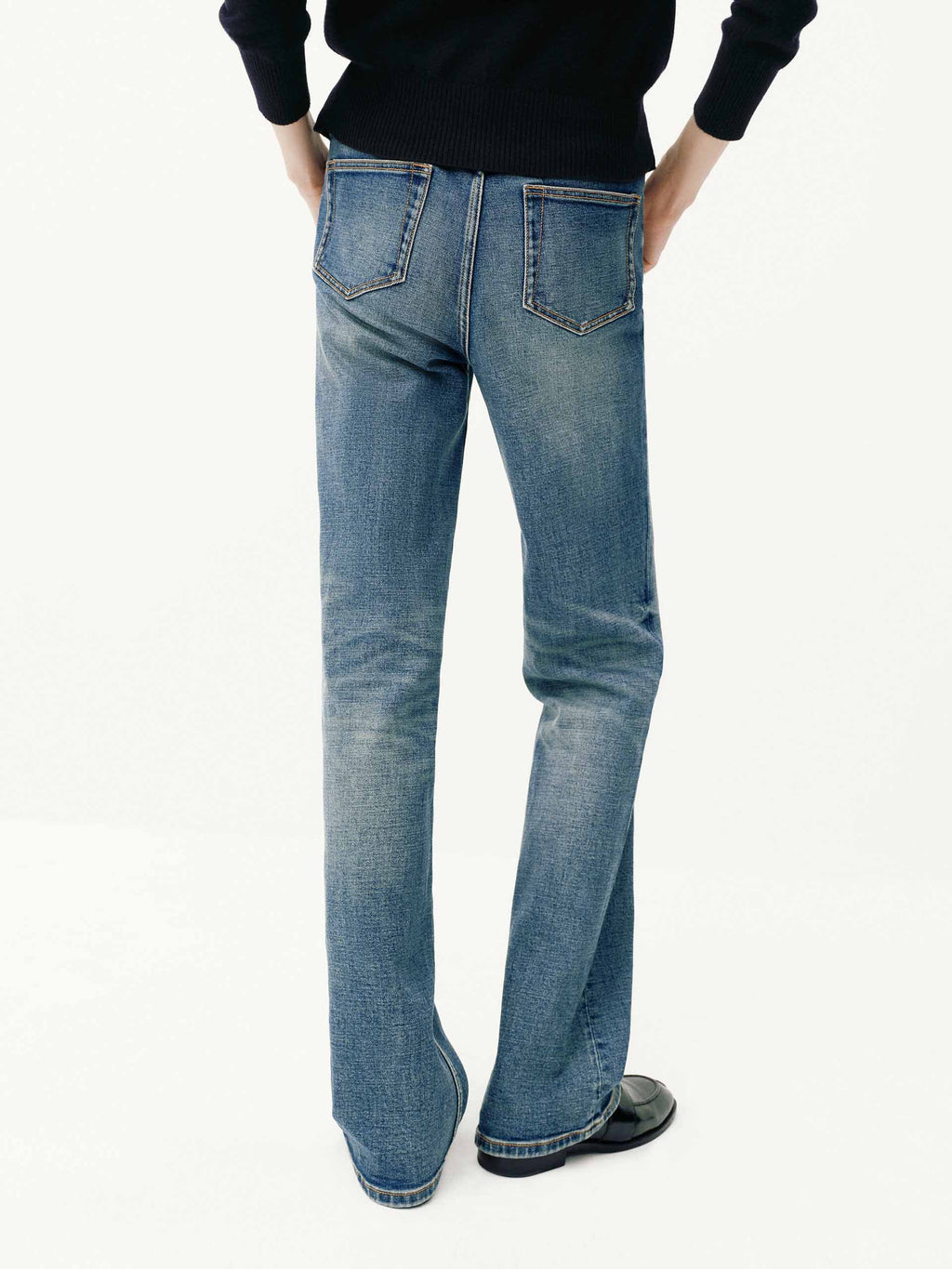 Cotton Blend Blue Jeans