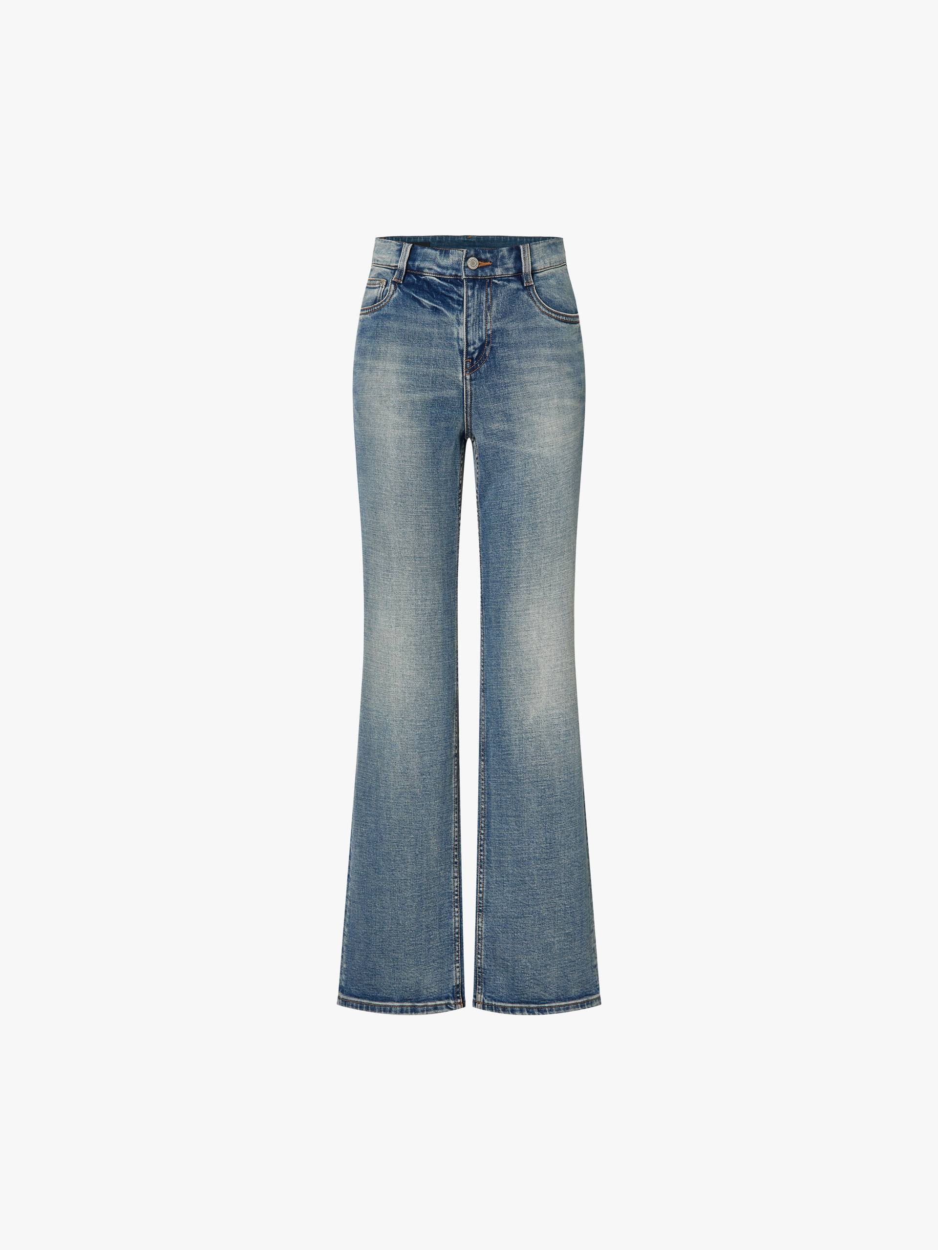 Cotton Blend Blue Jeans