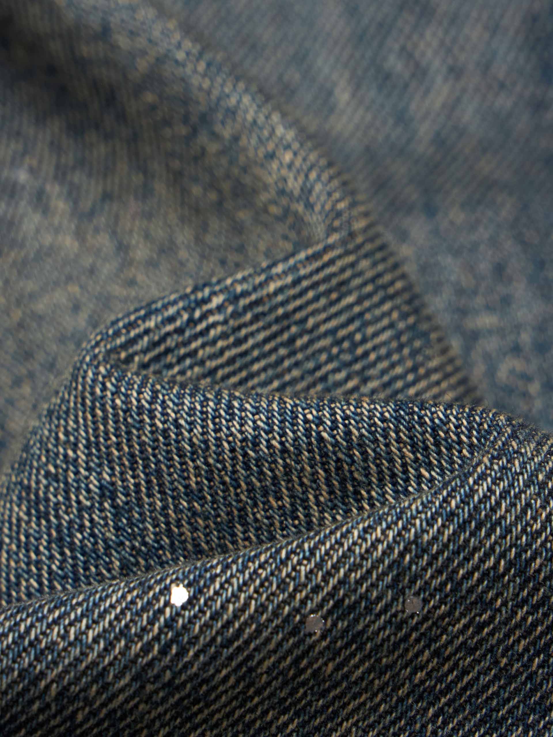 Hotfix Rhinestone Cotton Jeans