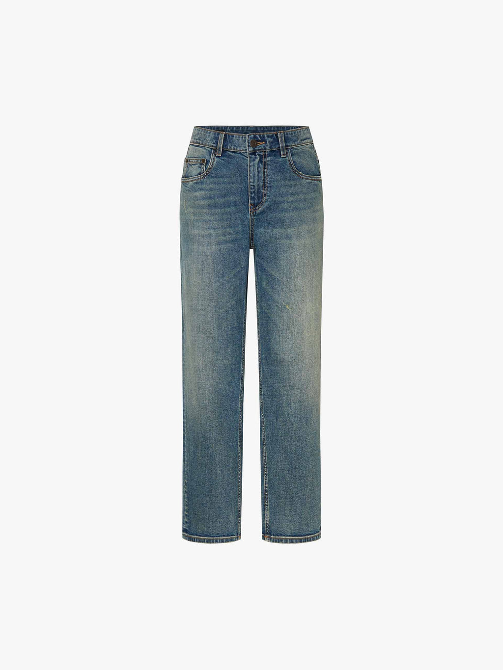 Distressed Tapered Jeans