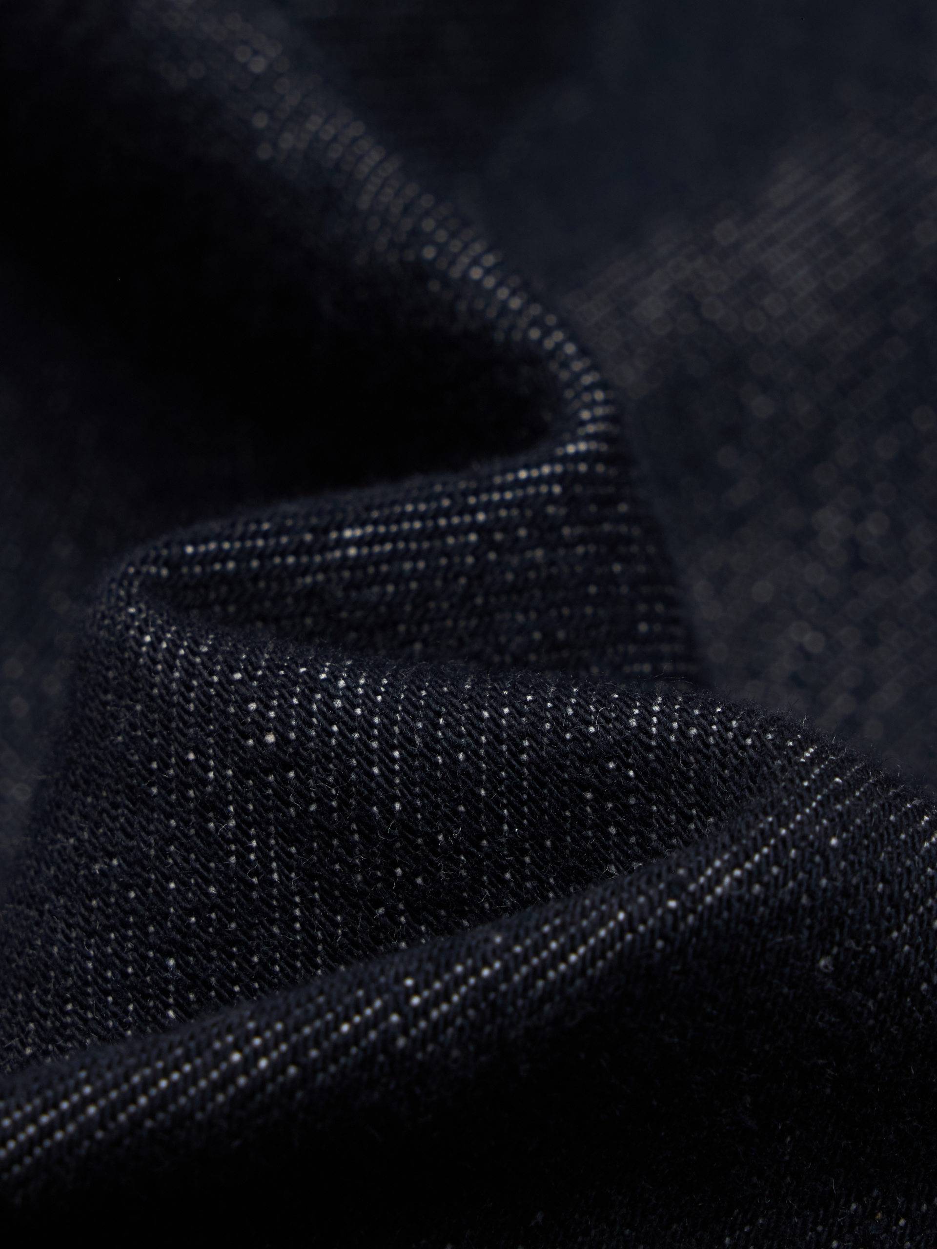 Contrast Seams Cotton Jeans