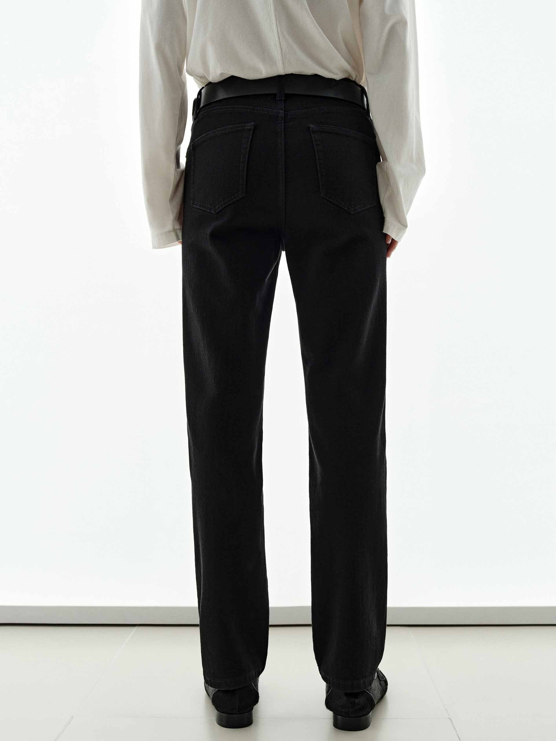 Cotton Blend Ankle Jeans