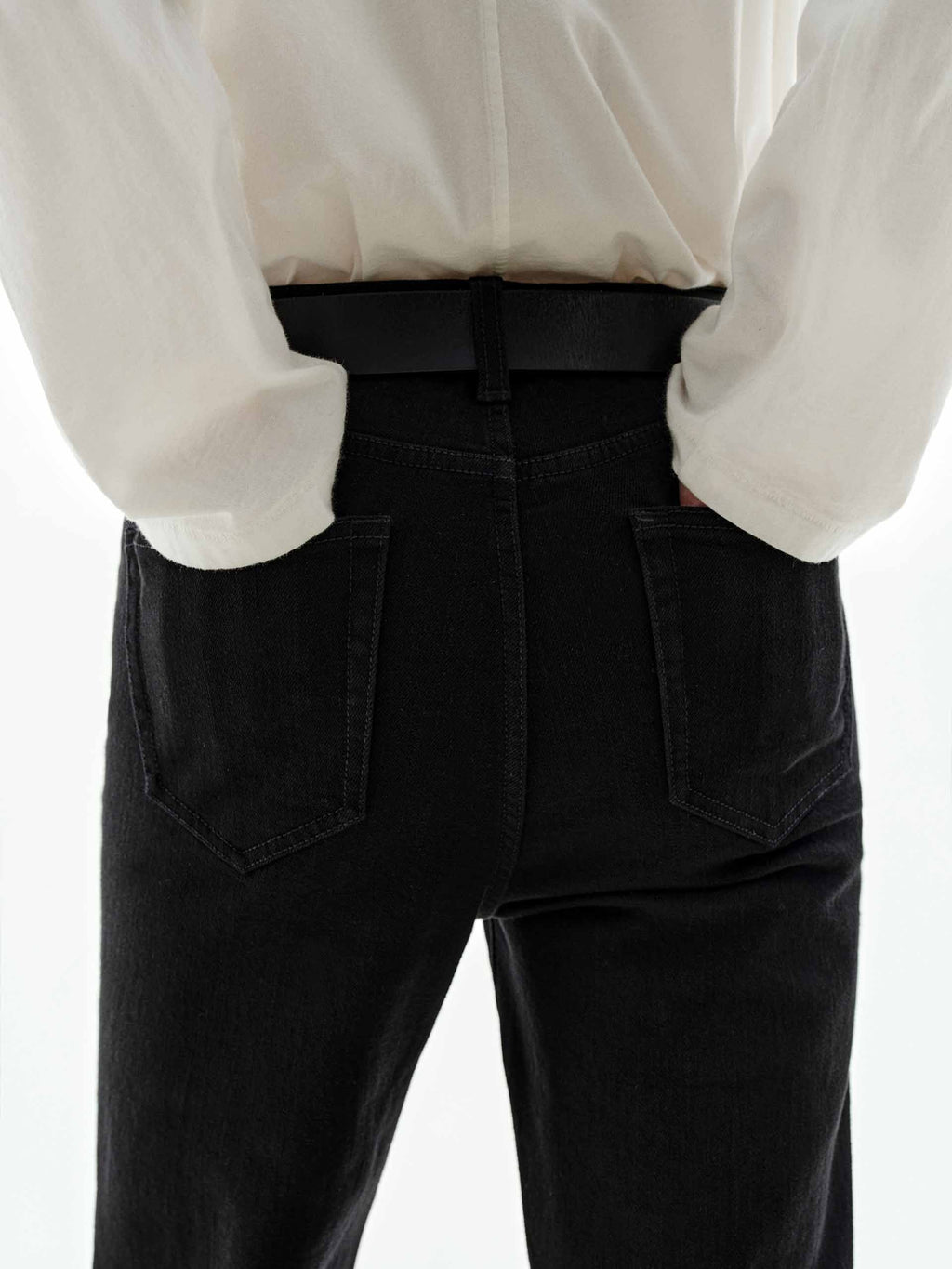 Cotton Blend Ankle Jeans