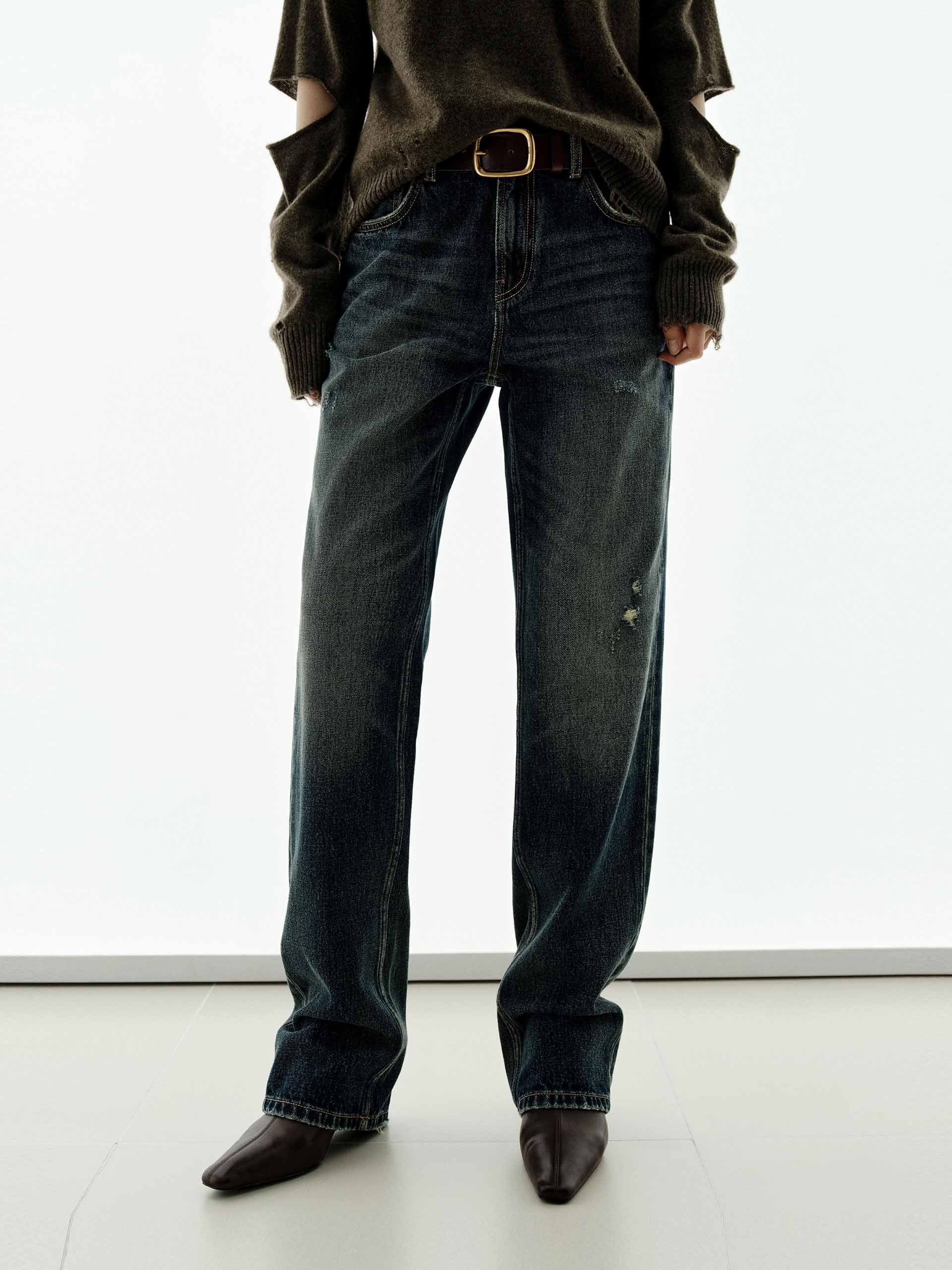 Pure Cotton Ripped Jeans