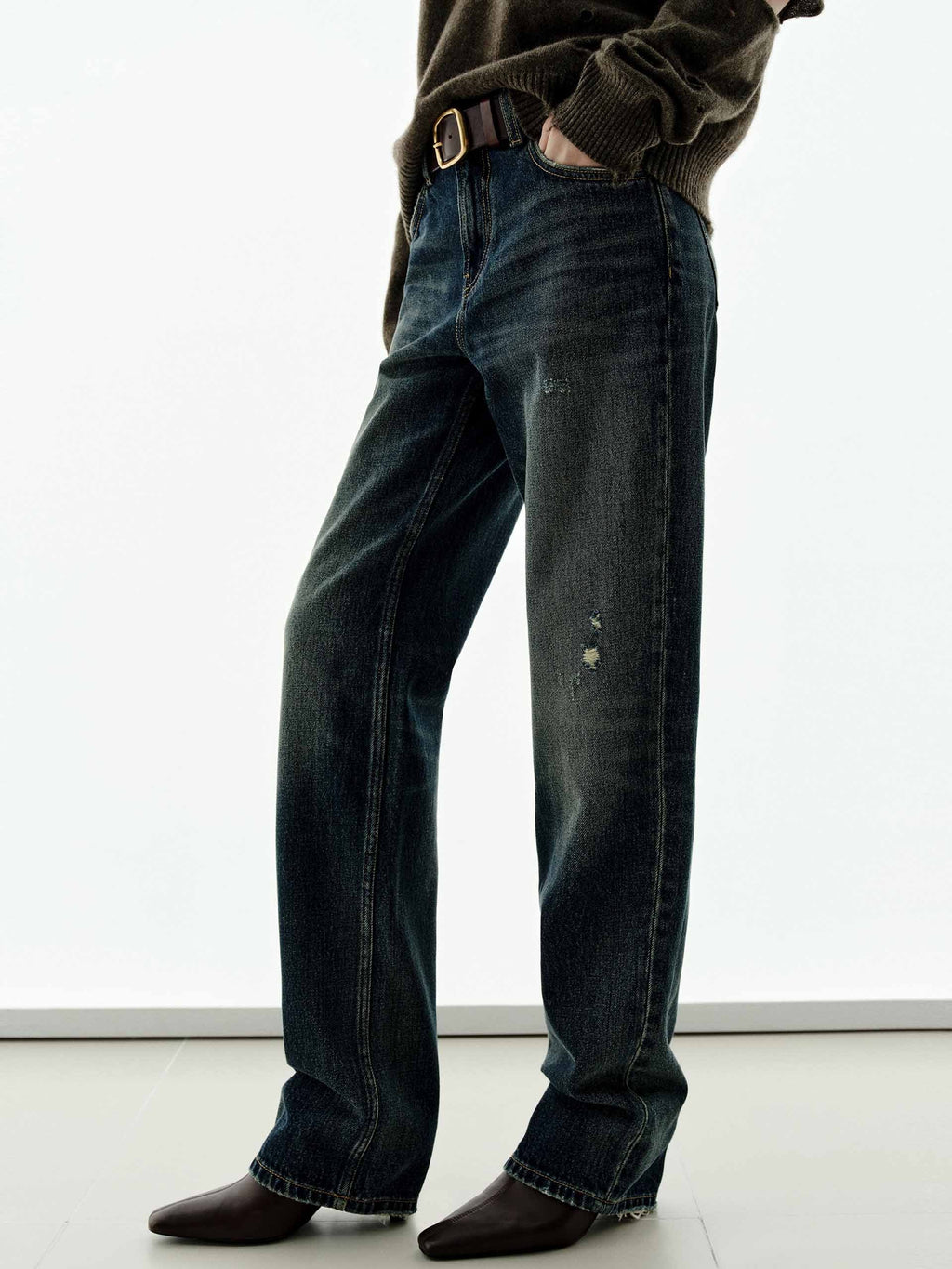 Pure Cotton Ripped Jeans