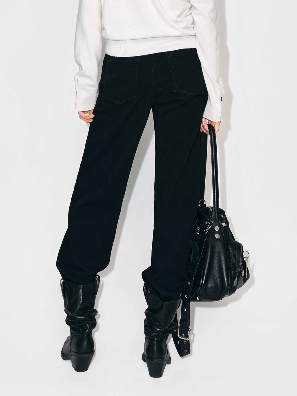 Ankle Length Black Jeans