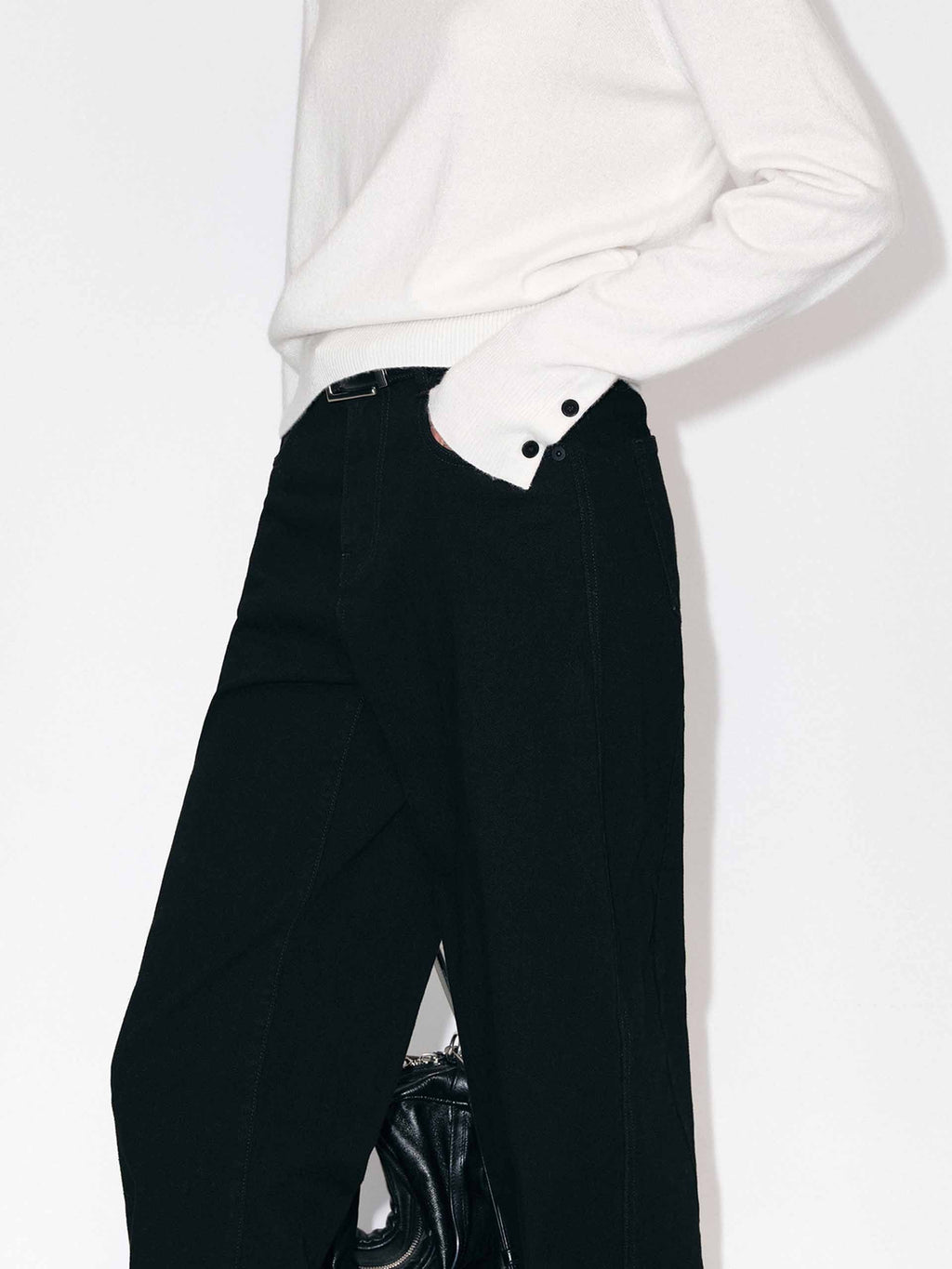 Ankle Length Black Jeans