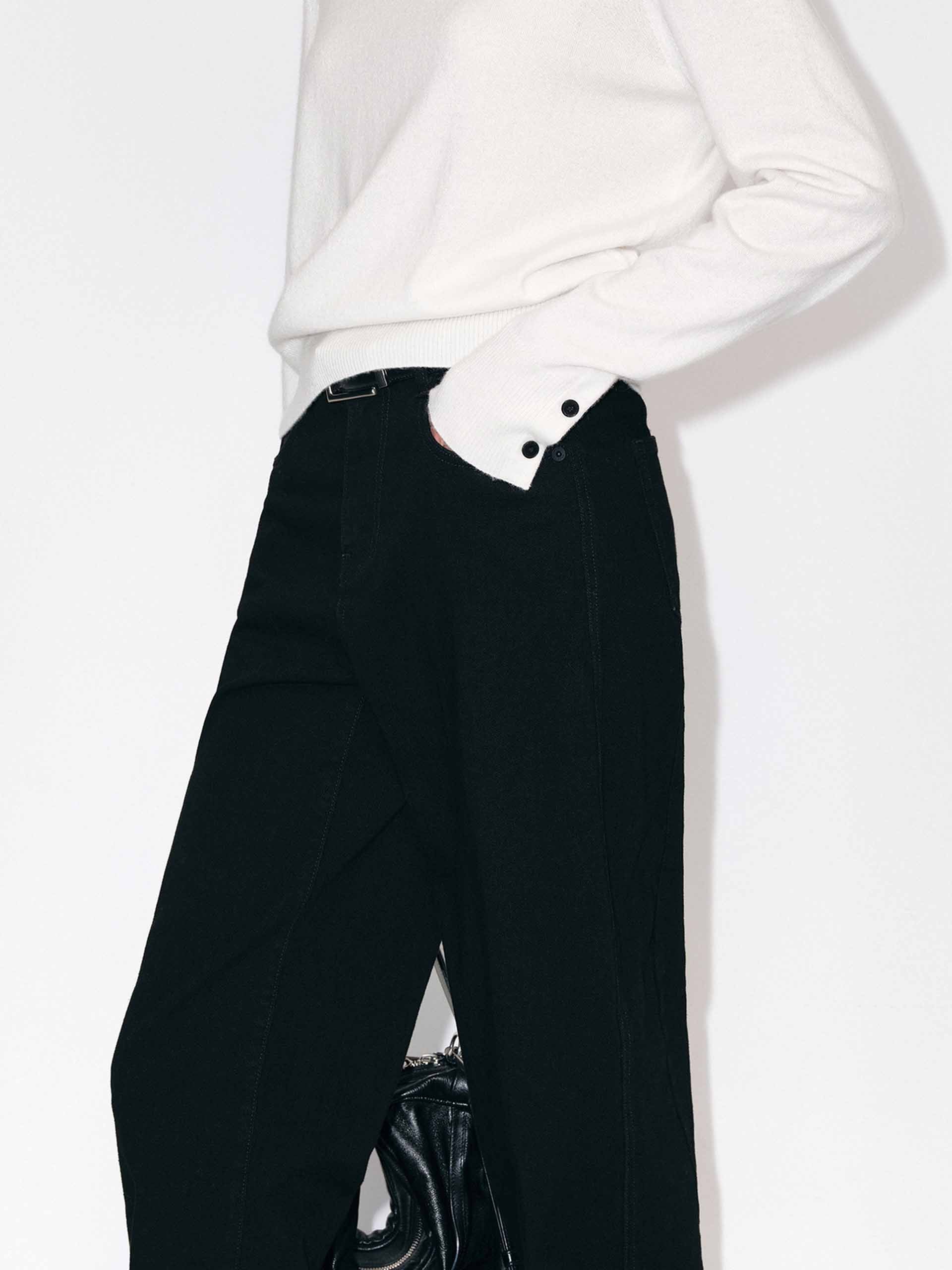 Ankle Length Black Jeans