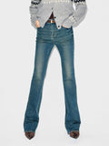 Faded Blue Flared Jeans