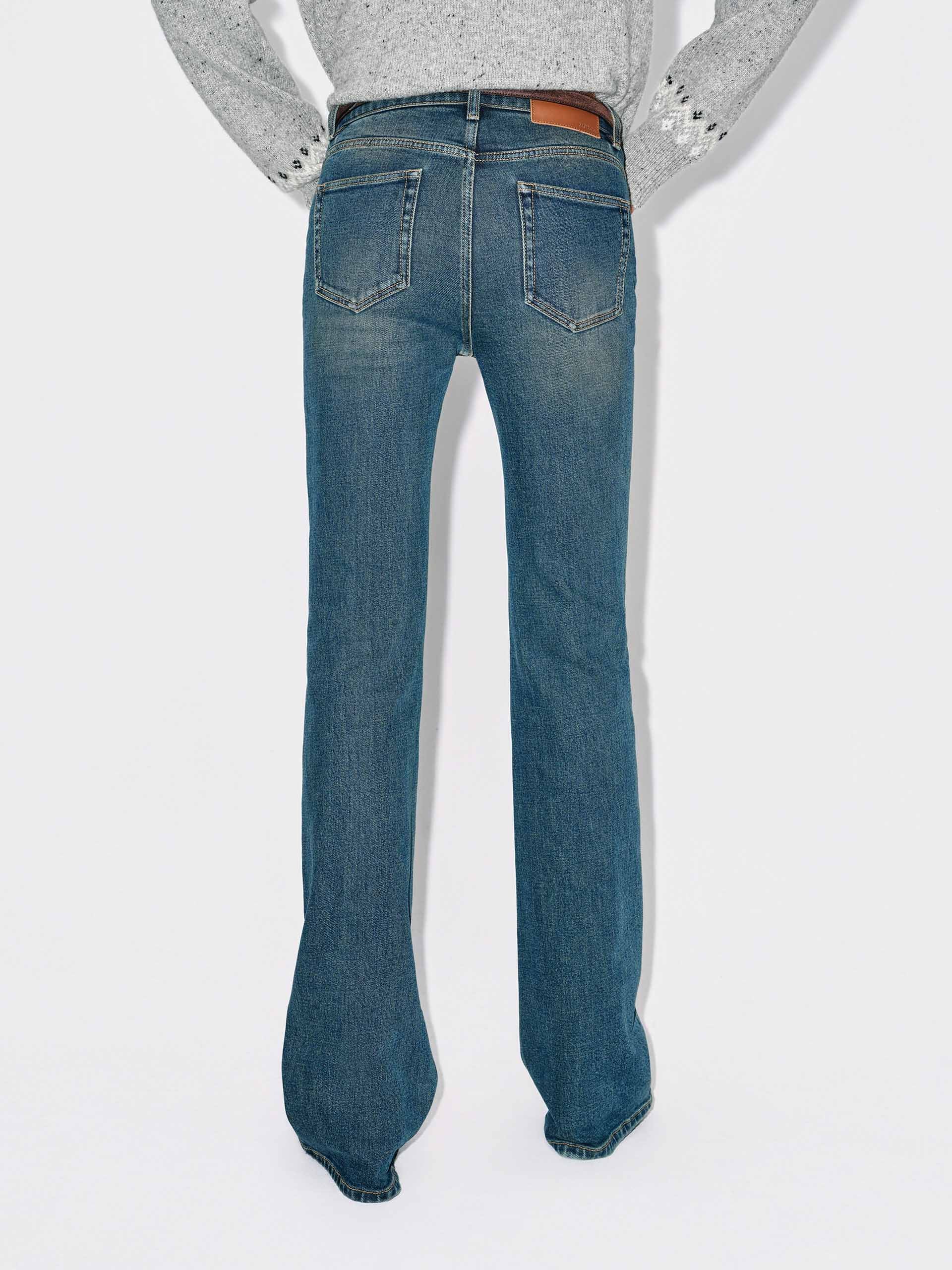 Faded Blue Flared Jeans
