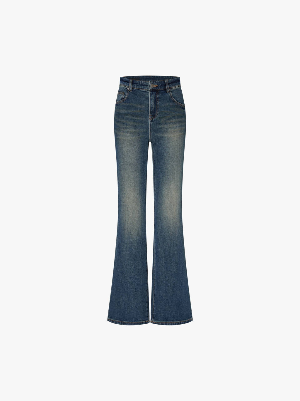 Faded Blue Flared Jeans