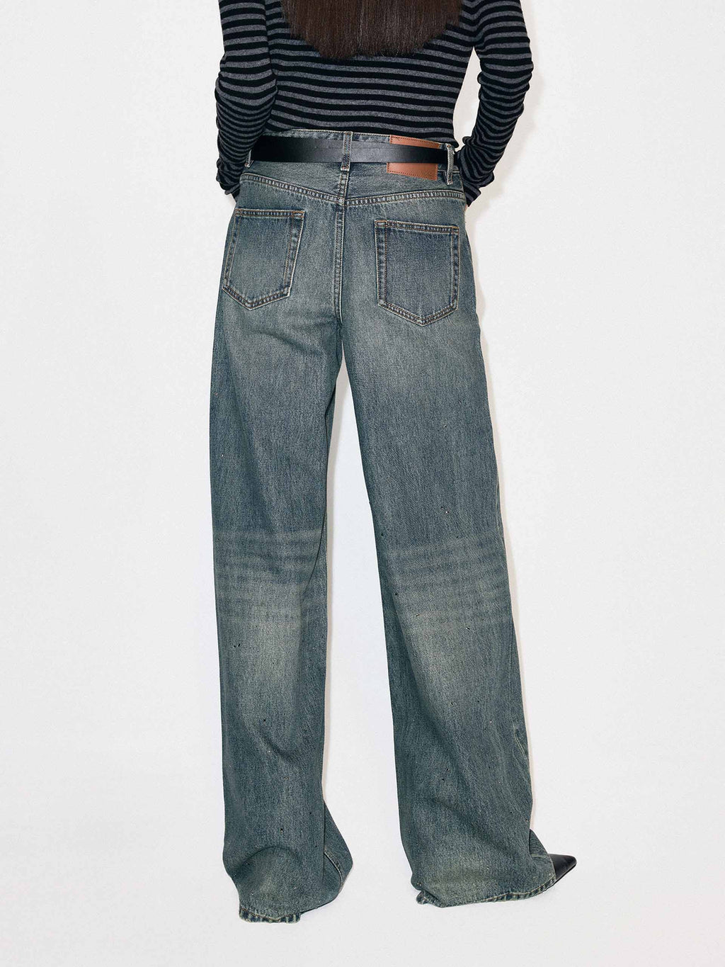 Hotfix Rhinestone Vintage Jeans