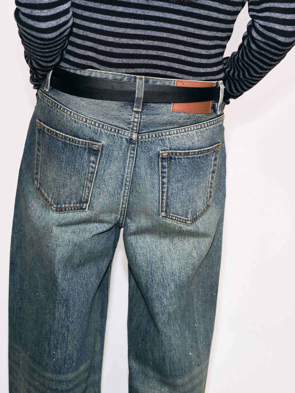 Hotfix Rhinestone Vintage Jeans