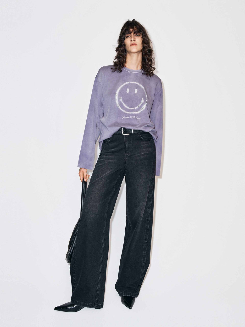 Seams Detail Cotton Jeans