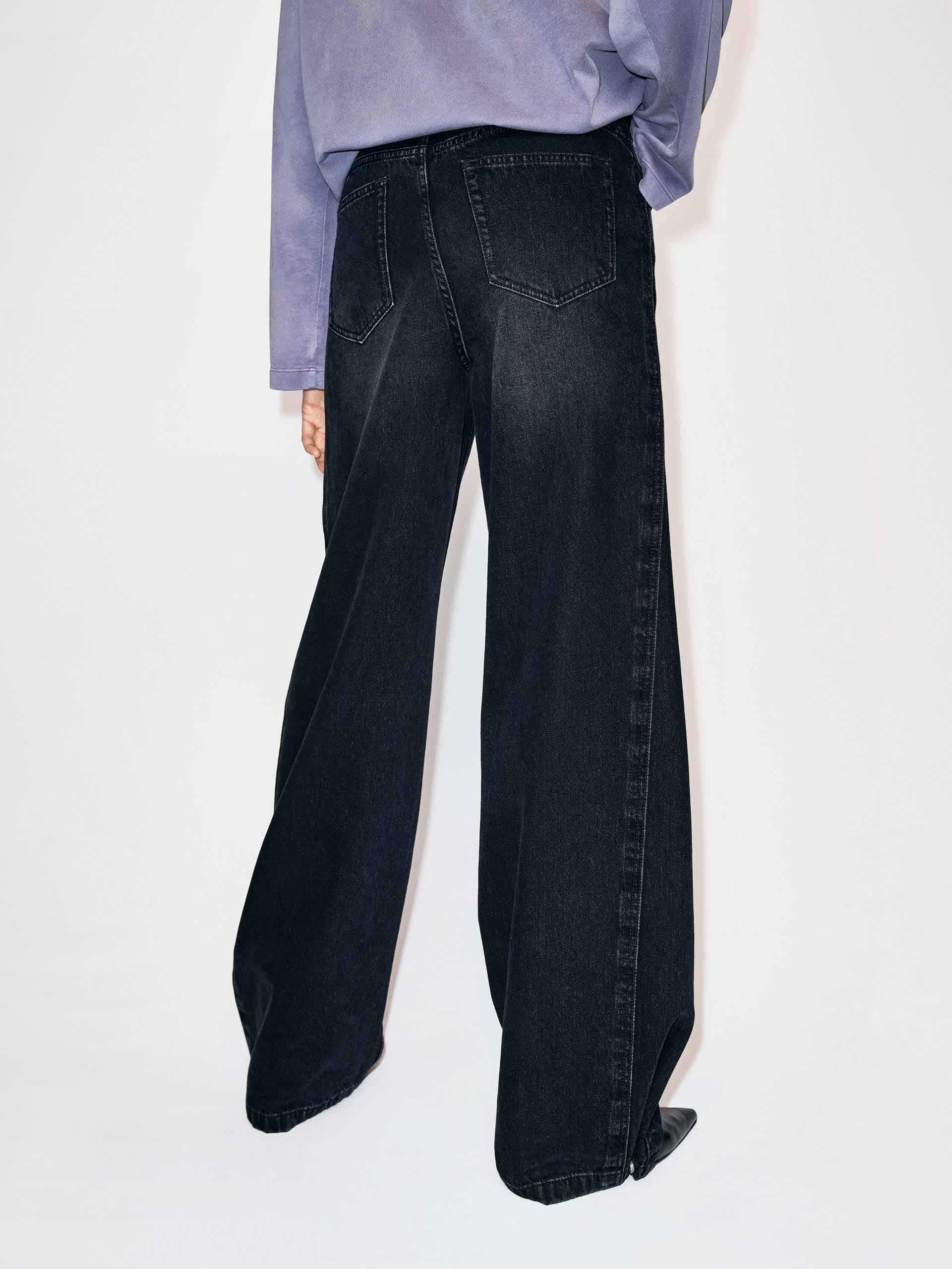 Seams Detail Cotton Jeans