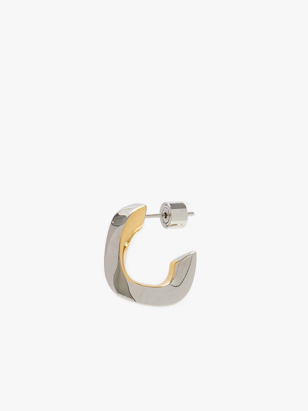 Two-tone Geometric Hoop Earrings