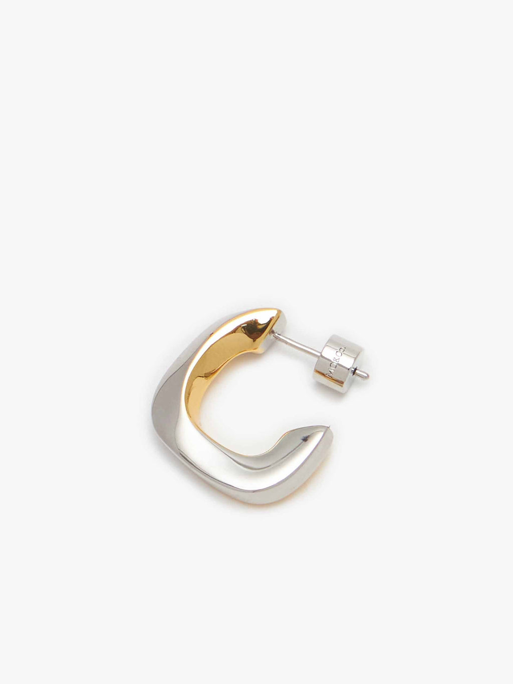 Two-tone Geometric Hoop Earrings